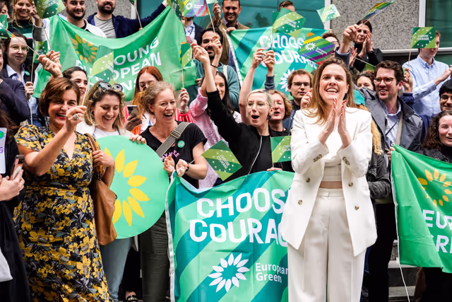 Fotografie 16: Eurovision Debate 2024 with Lead Candidates.- Arrival of the candidates