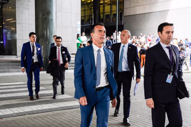 Fotografie 13: Eurovision Debate 2024 with Lead Candidates.- Arrival of the candidates