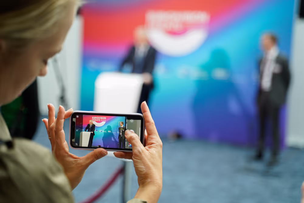 Eurovision Debate 2024 with Lead Candidates.- Press point