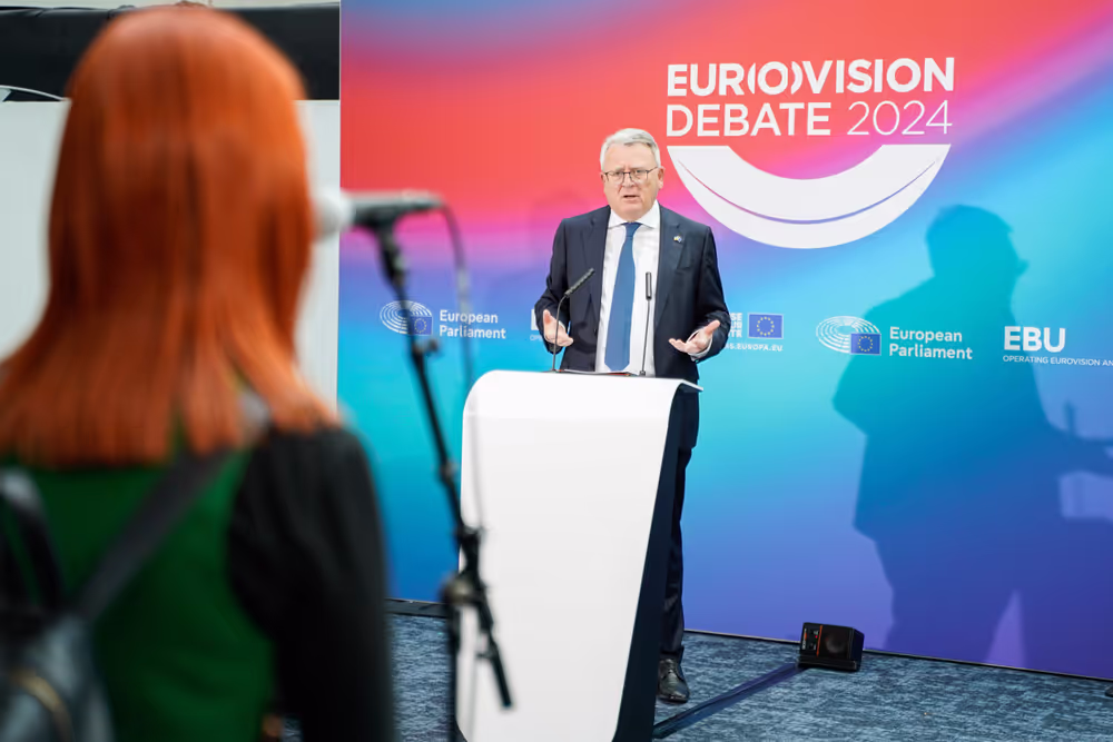 Eurovision Debate 2024 with Lead Candidates.- Press point