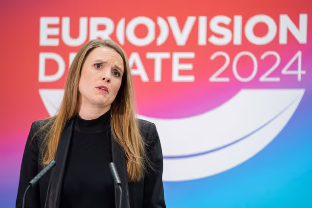 Fotó 5: Eurovision Debate 2024 with Lead Candidates.- Press point