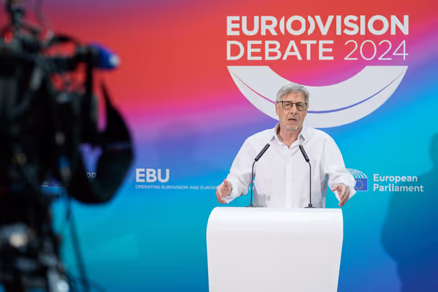 Fotó 4: Eurovision Debate 2024 with Lead Candidates.- Press point