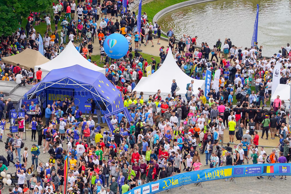 Launch of the 20 KM of Brussels race