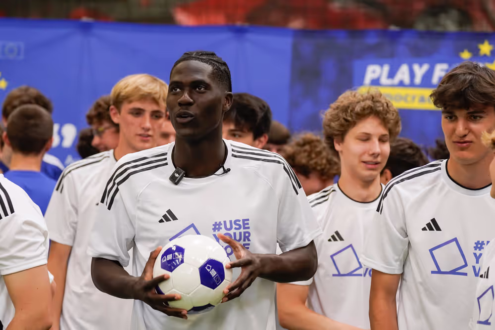 Fottball tournament with player Amadou Onana