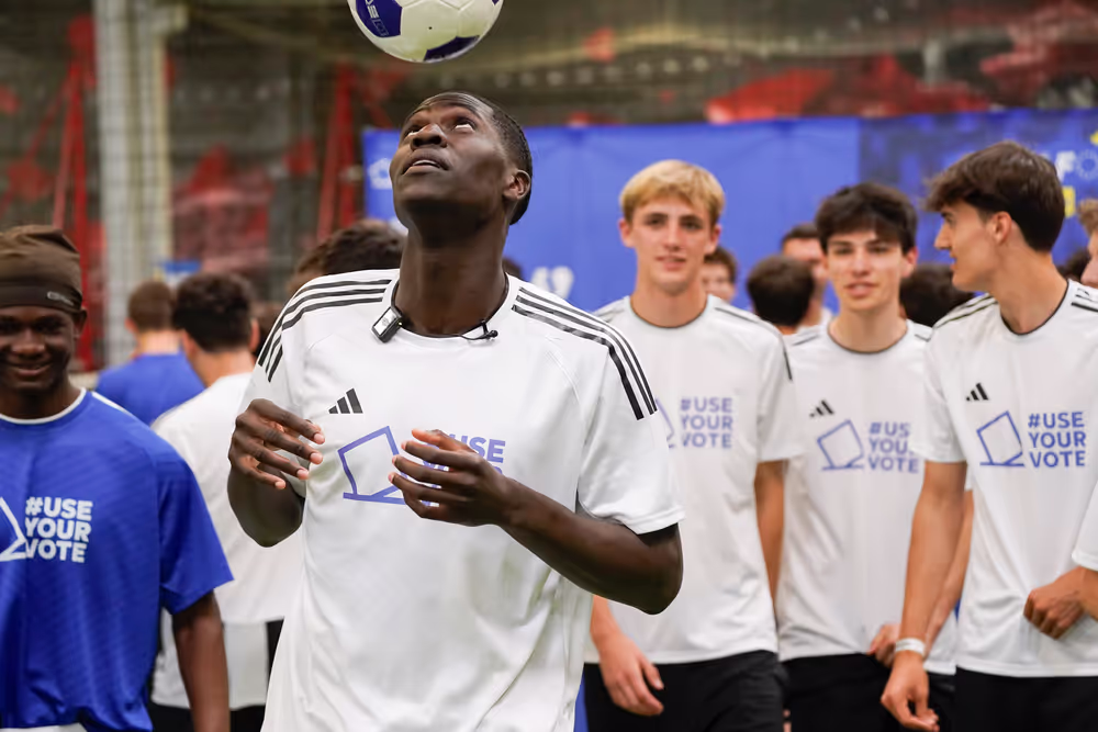 Fottball tournament with player Amadou Onana