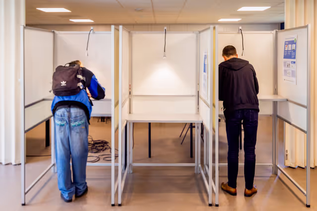 European elections 2024  - Ambiance shots of polling stations in The Netherlands