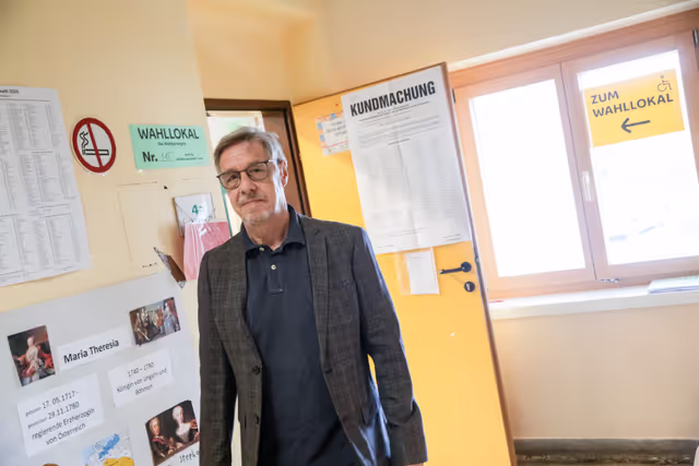 European elections 2024  - Ambiance shots of polling stations in Austria
