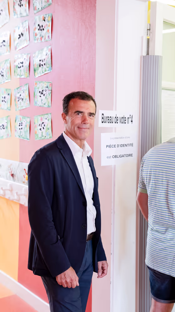 European elections 2024  - Ambiance shots of polling stations in France