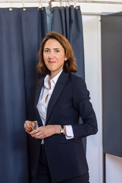 Fotografie 27: European elections 2024  - Ambiance shots of polling stations in France