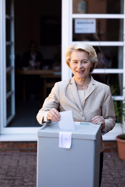 Fotografi 1: European elections 2024  - Ambiance shots of polling stations in Germany