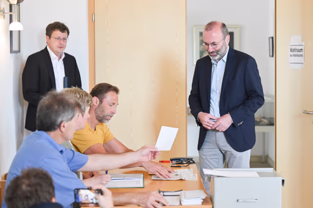 Fotografi 15: European elections 2024 - Ambiance shots of polling stations in Germany