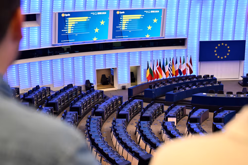 European Elections Night 2024 in Strasbourg