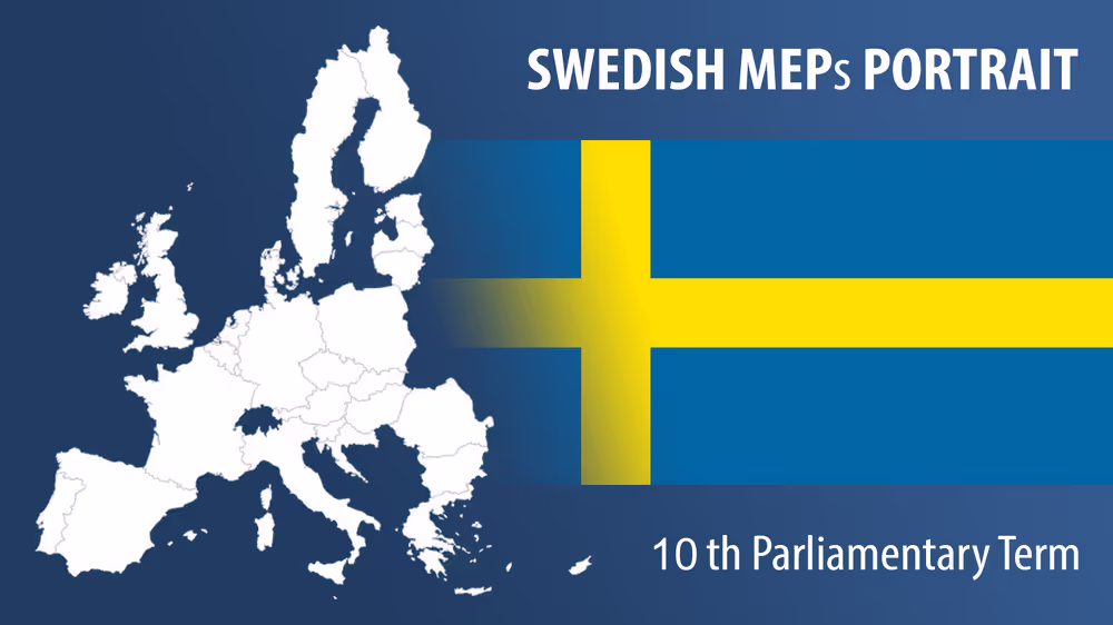 Swedish MEPs official portraits - 10th Parliamentary term.