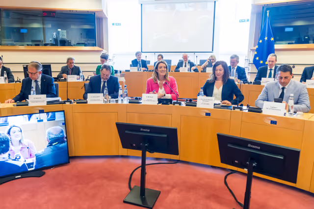 Photo 1 : Meeting of the EP Conference of President