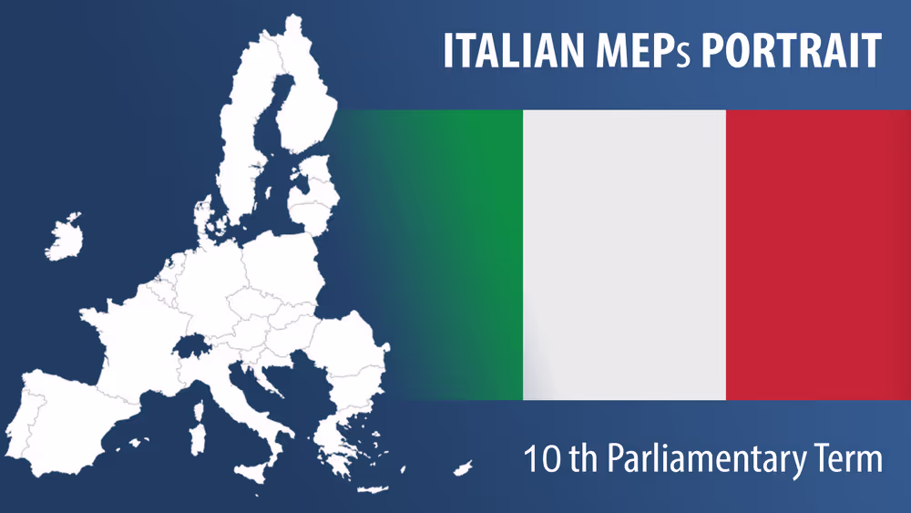 Italian MEPs official portraits - 10th Parliamentary term.