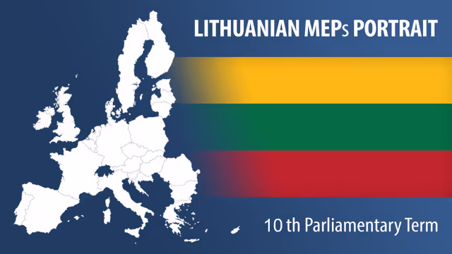 Nuotrauka 12: Lithuanian MEPs official portraits - 10th Parliamentary term.
