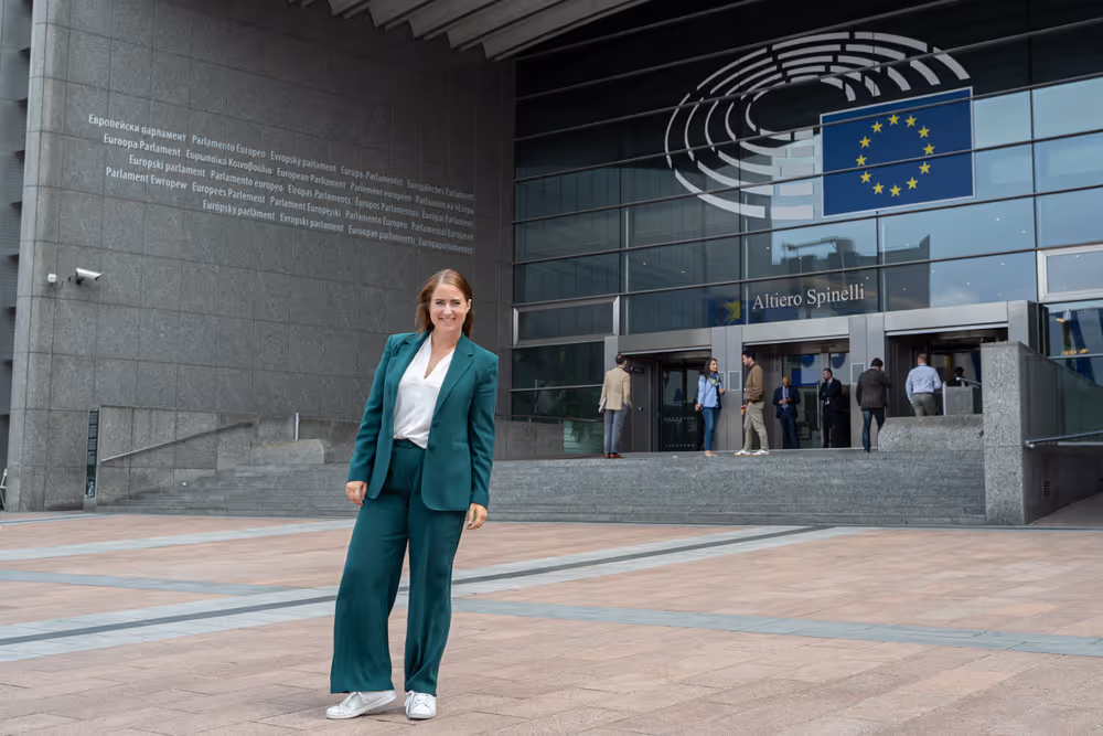 Emma WIESNER in the EP in Brussels