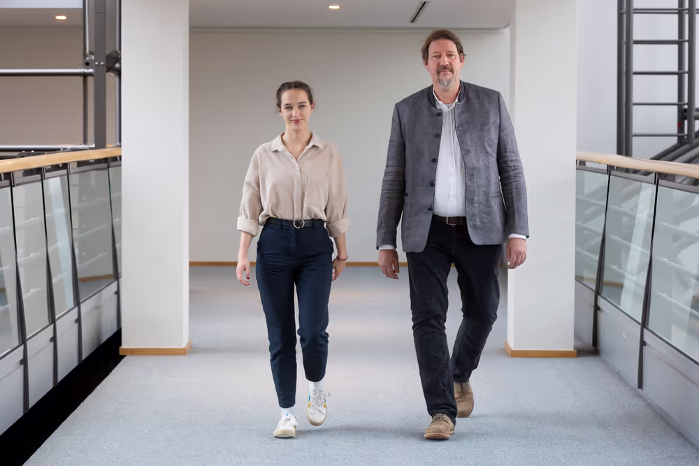 Thomas WAITZ and Lena SCHILLING in the EP in Brussels