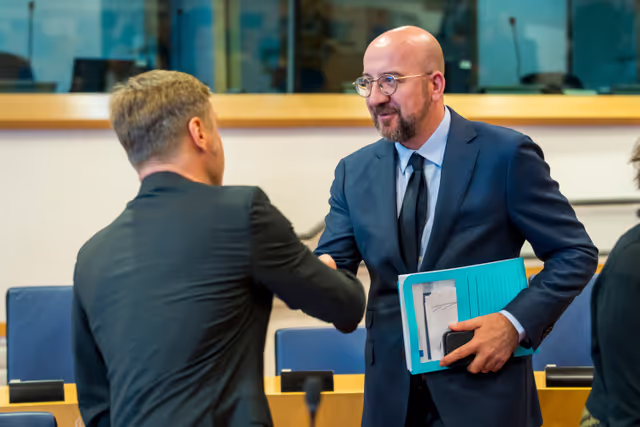 Fotogrāfija 9: Meeting of the EP Conference of President with the participation of Charles MICHEL, President of the European Council