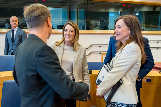 Fotogrāfija 6: Meeting of the EP Conference of President with the participation of Charles MICHEL, President of the European Council