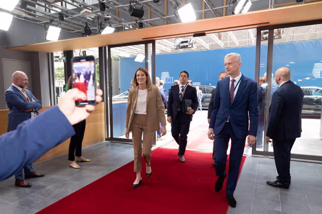 Fotogrāfija 21: Roberta Metsola, EP President at the European Council Meeting