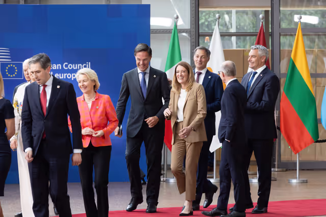 Fotogrāfija 13: Roberta Metsola, EP President at the European Council Meeting