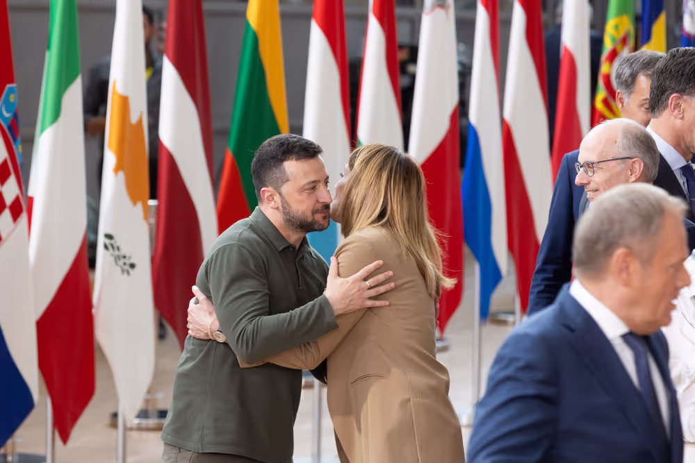 Roberta Metsola, EP President at the European Council Meeting