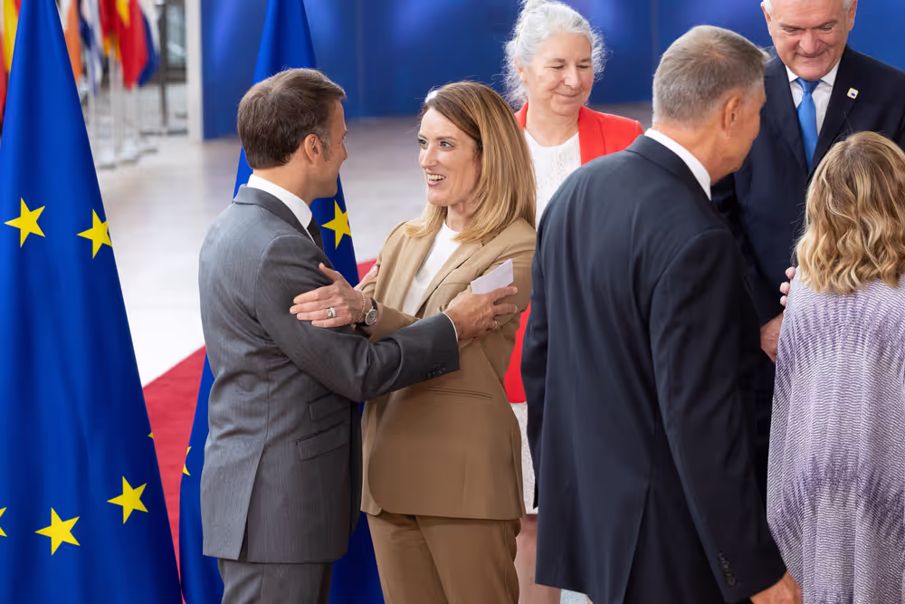 Roberta Metsola, EP President at the European Council Meeting
