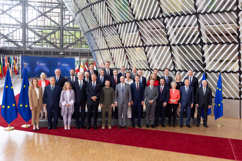 Roberta Metsola, EP President at the European Council Meeting