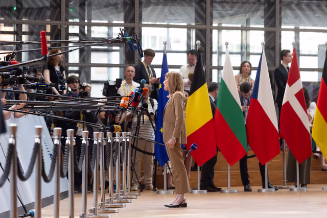 Fotogrāfija 16: Roberta Metsola, EP President at the European Council Meeting