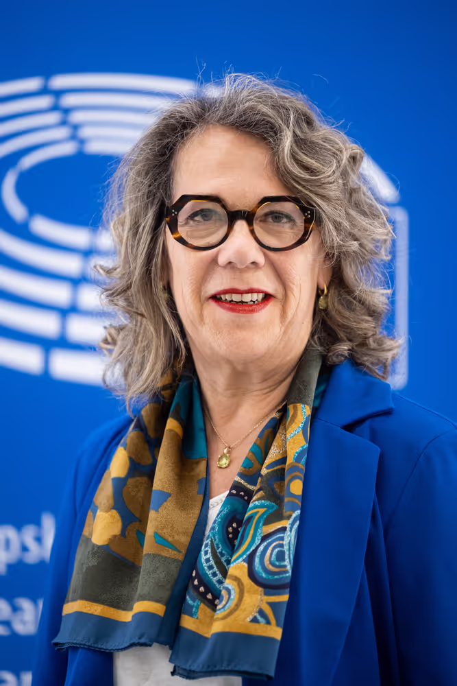 Valerie DEVAUX and her team in the EP in Brussels