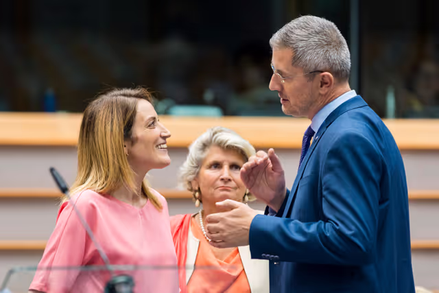 Nuotrauka 6: Adress by Roberta METSOLA, EP President at the EESC Plenary Debate