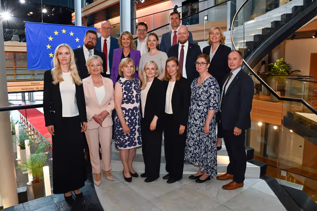 Finnish MEPs group photo
