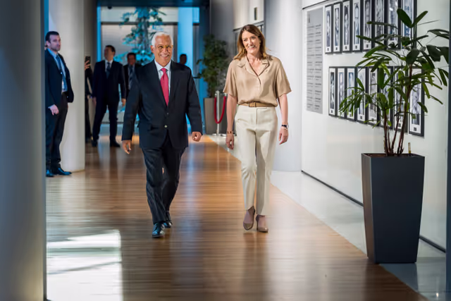 Fotografija 2: Roberta METSOLA, EP President meets with António COSTA, President elected of the European Council