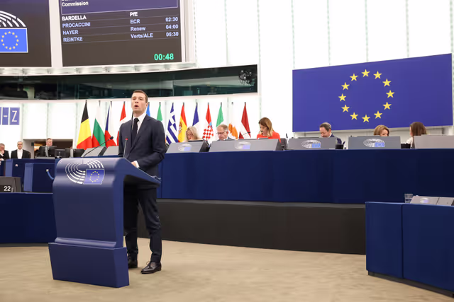 Photo 49 : EP Plenary session - Statement by the Candidate for the Presidency of the European Commission (2024-2029)