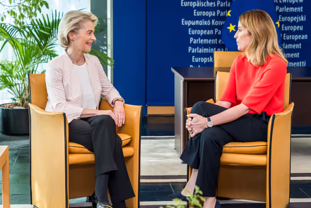 Billede 3: Roberta METSOLA, EP President meets with Ursula von der LEYEN, President of the European Commission