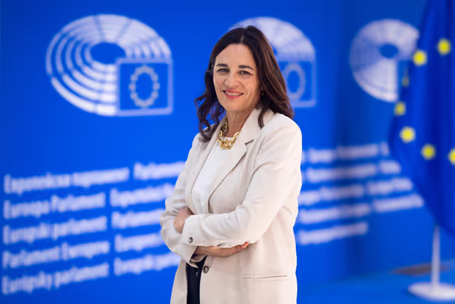 Fotó 1: Laurence FARRENG in the EP in Brussels