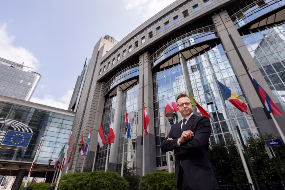 Dariusz JONSKI in the EP in Brussels