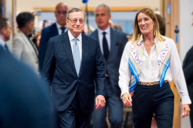 Fotogrāfija 6: Extraordinary meeting of the Conference of Presidents in presence of Mario DRAGHI, special adviser to the President of the Commission on the Future of European Competitiveness