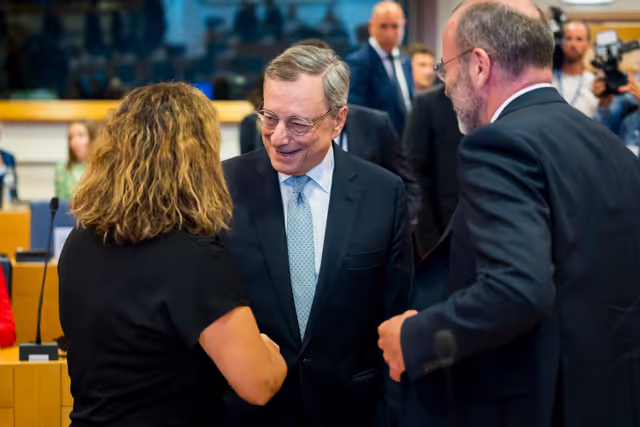 Fotogrāfija 9: Extraordinary meeting of the Conference of Presidents in presence of Mario DRAGHI, special adviser to the President of the Commission on the Future of European Competitiveness