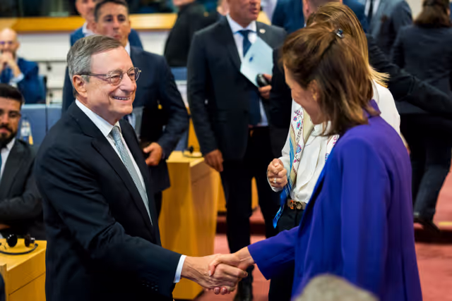 Fotogrāfija 7: Extraordinary meeting of the Conference of Presidents in presence of Mario DRAGHI, special adviser to the President of the Commission on the Future of European Competitiveness