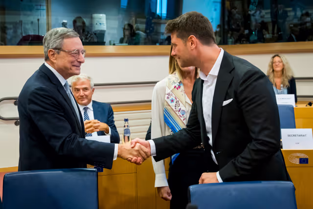 Fotogrāfija 5: Extraordinary meeting of the Conference of Presidents in presence of Mario DRAGHI, special adviser to the President of the Commission on the Future of European Competitiveness