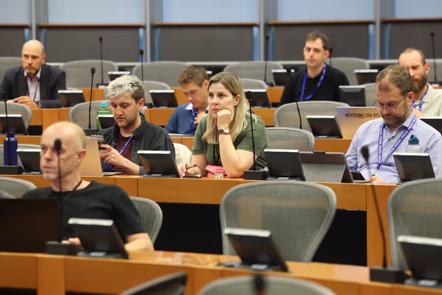 Valokuva 15: EP welcoming briefing for EU correspondants