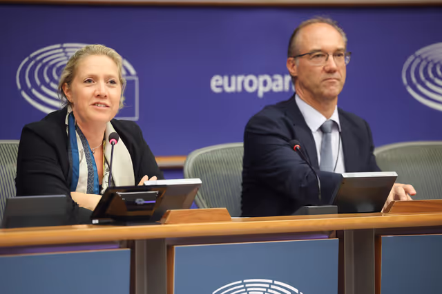 Valokuva 14: EP welcoming briefing for EU correspondants