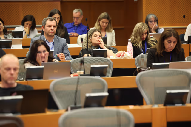 Valokuva 2: EP welcoming briefing for EU correspondants