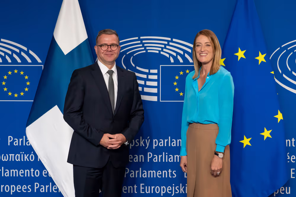 Roberta METSOLA, EP President, meets with Petteri ORPO, Finnish Prime Minister