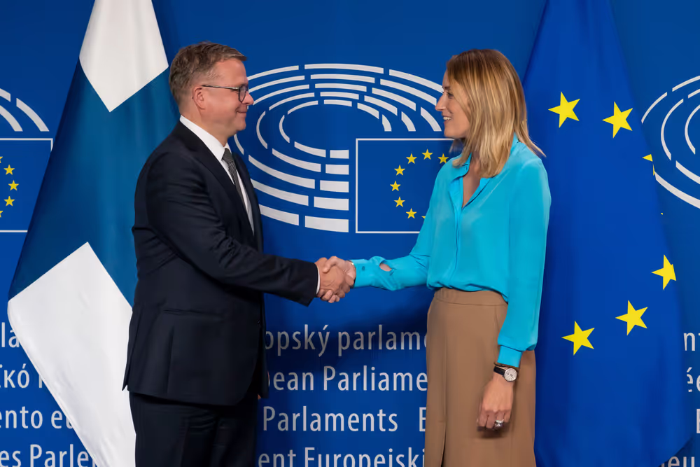 Roberta METSOLA, EP President, meets with Petteri ORPO, Finnish Prime Minister