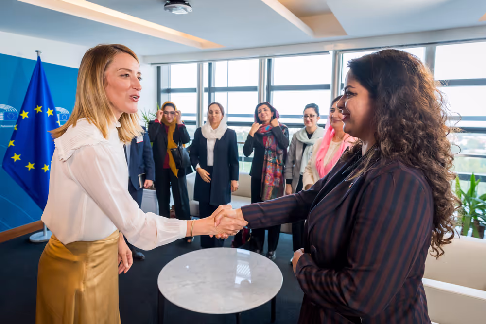 Roberta METSOLA, EP President meets with Afghan Women