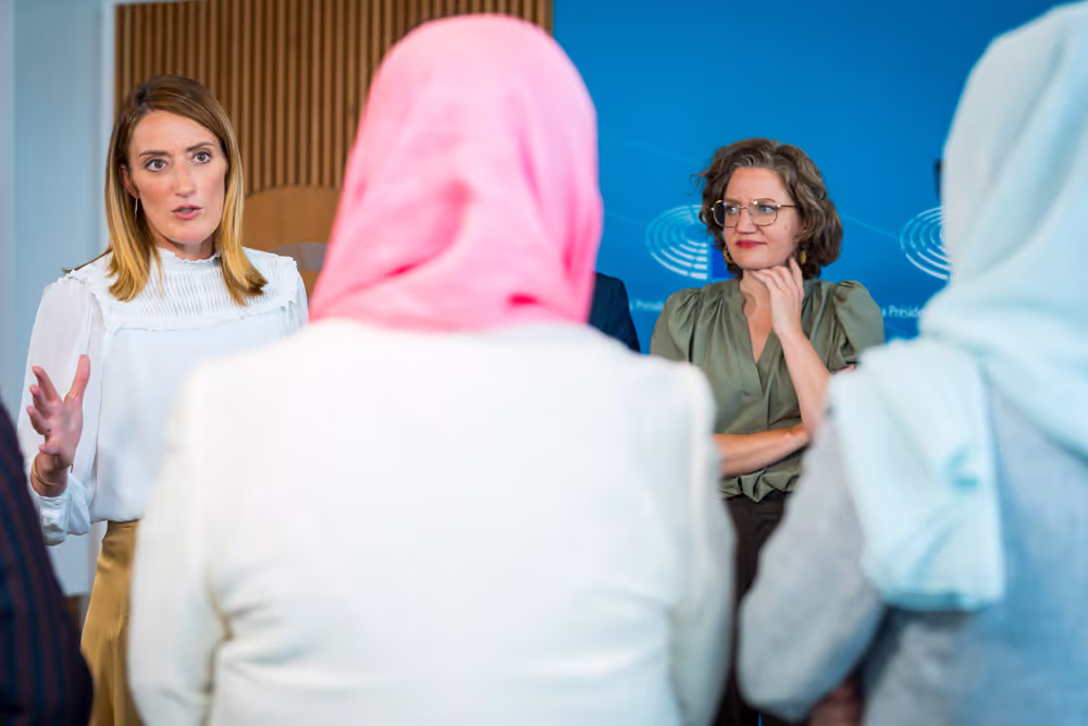 Roberta METSOLA, EP President meets with Afghan Women