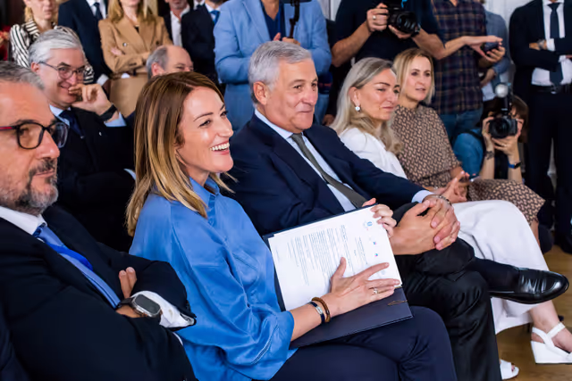 Fotografia 3: Official visit by Roberta METSOLA, EP President, to New York (United States) - Engagement with Antonio TAJANI, Italian Deputy Prime Minister and Minister for Foreign Affairs and International Cooperation